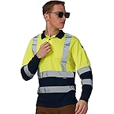 A-SAFETY Long Sleeves Hi Vis Safety Daily Work Construction Polo Shirts for Men for Women