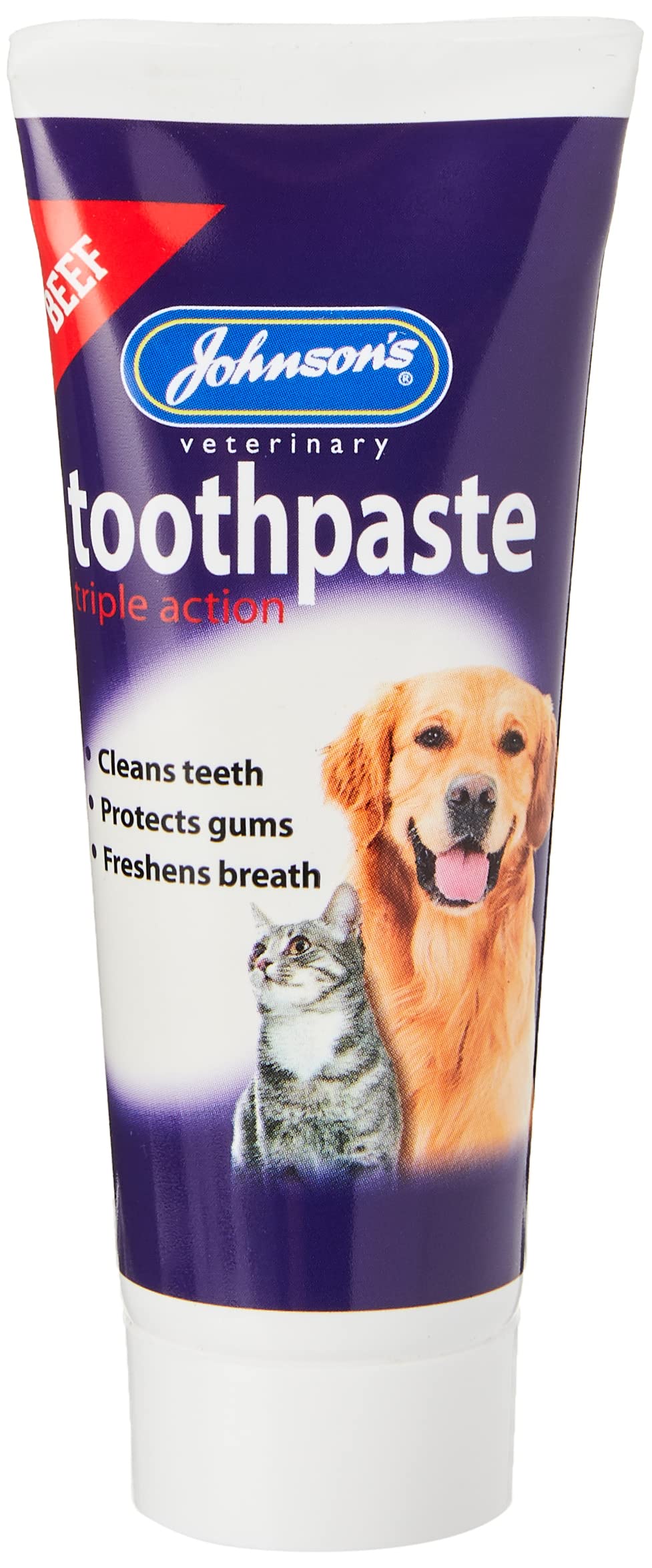 Johnsons Beef Flavoured Toothpaste,White,50 gm