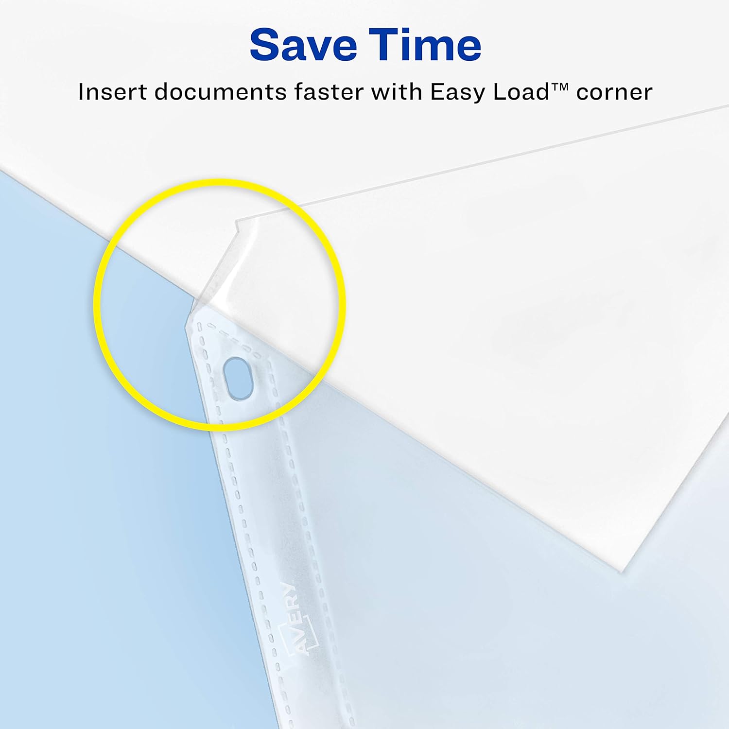 Avery Heavyweight Non-Glare Sheet Protectors, 8.5" x 11", Acid-Free, Archival Safe, Easy Load, 200ct (74401) : Page Protectors : Office Products