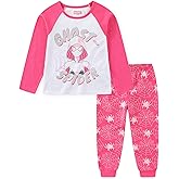 Marvel Spider-Gwen Ghost Spider Girls 2 Piece Long Sleeve Shirt and French Terry Pants Set for Big Kids