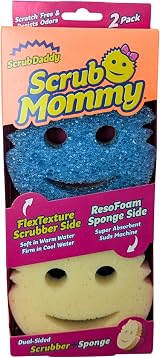 Scrub Daddy Scrub Mommy Dual Sided Sponges Blue Twin Pack