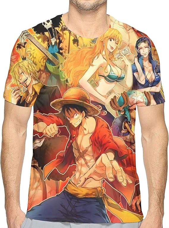 Amazon Co Jp ワンピース One Piece 2 Tシャツ 半袖 服 メンズ 夏 カジュアル おしゃれ カットソー トップス スポーツ 丸襟 柔らかい 快適 薄手 服 ファッション小物