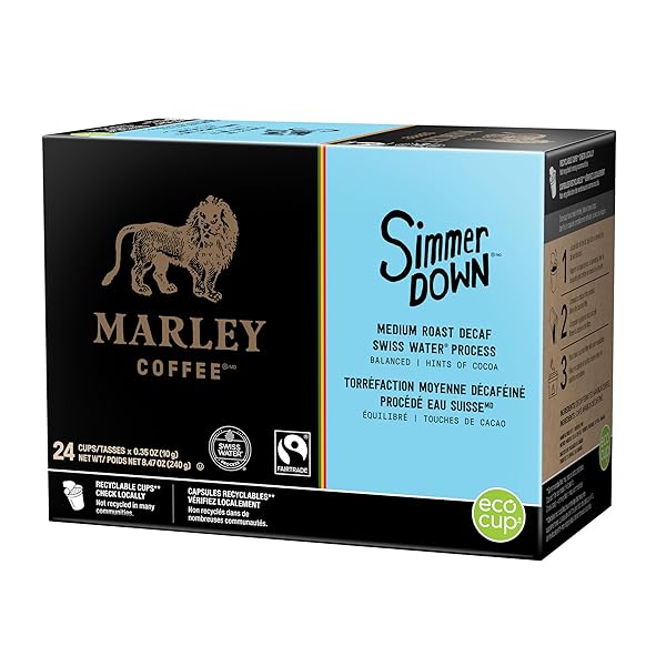 MARLEY COFFEE SIMMER DOWN DECAF, SWISS WATER PROCESS,...