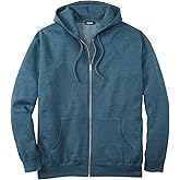 KingSize Men's Big & Tall Fleece Zip-front Hoodie Jacket