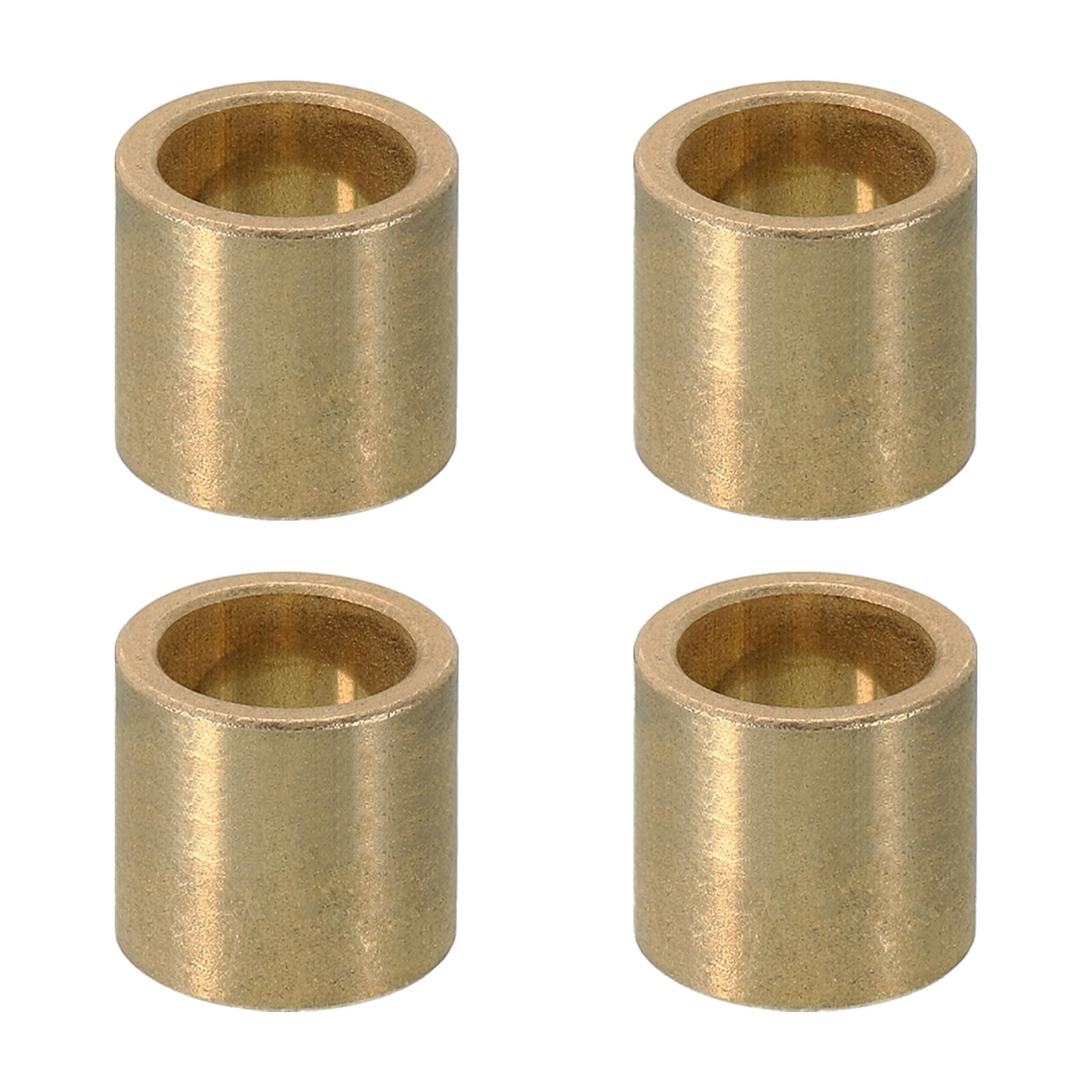 PATIKIL M12 Brass Spacers, 4 Pcs Metal Spacer Brass 12mm ID x 16mm OD x 15mm L Brass Spacers Screw Standoff for 1/2 Inch or M12 Screw