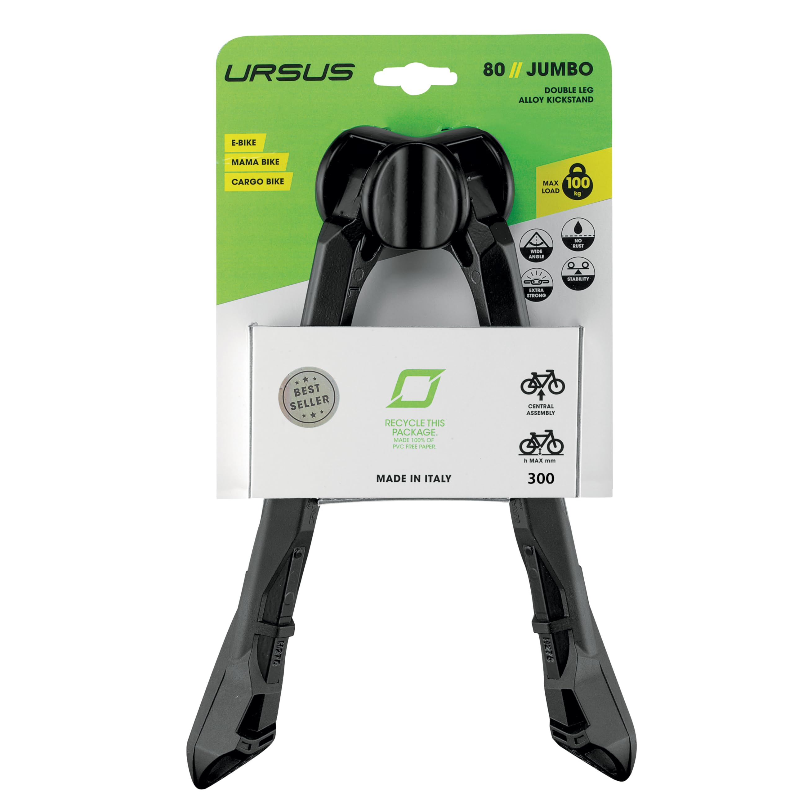 Photo 1 of Ursus Jumbo Double Leg Kickstand,Black