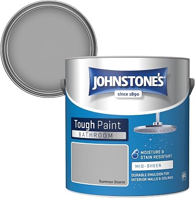 Johnstone's Bathroom Paint Summer Storm Mid Sheen 2.5L Stain Blocker