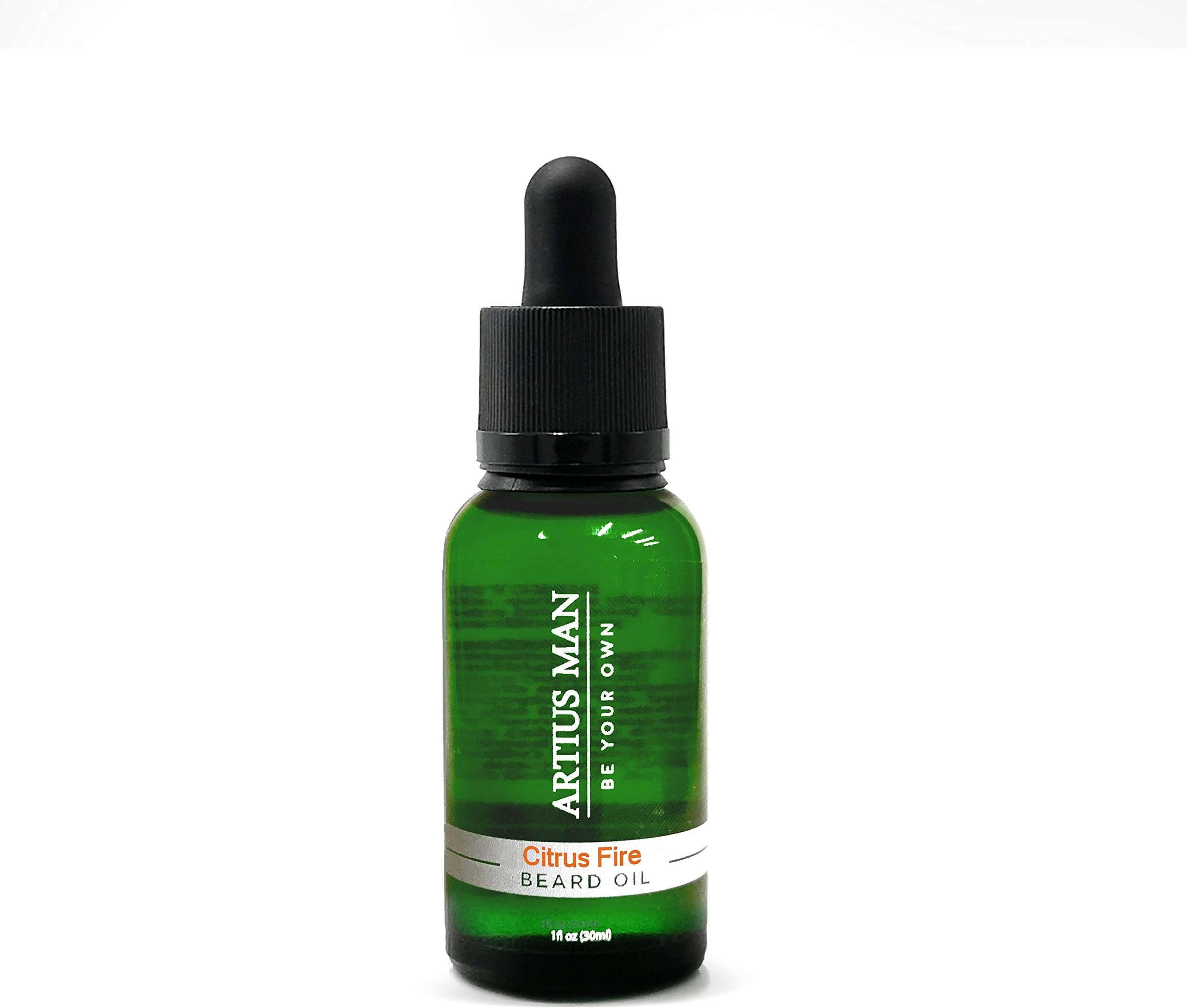Citrus Fire Beard Oil - Fresh Clean Citrus Scent - Made with All Natural Carrier Oils and 100% Pure Essential Oils