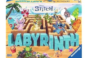 Ravensburger Stitch Labyrinth Board Game - A Strategic Maze Challenge for Family Game Nights Featuring Favorite Disney Charac