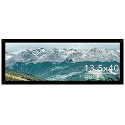 QOTIB Wood 13.5x40 Picture Frame Black for Wall