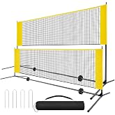 Jeimor Pickleball Net, Portable Outdoor, Tool-Free Setup with Carry Bag | Quick Assembly, All-Weather Mesh Netting, Ideal for Backyard Court, Beach or Driveway Play, Compact for Travel and Storage