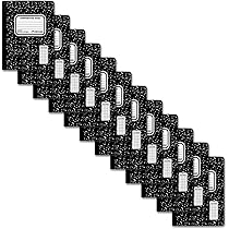 Amazon.com : Top Flight Sewn Marble Composition Book, Black