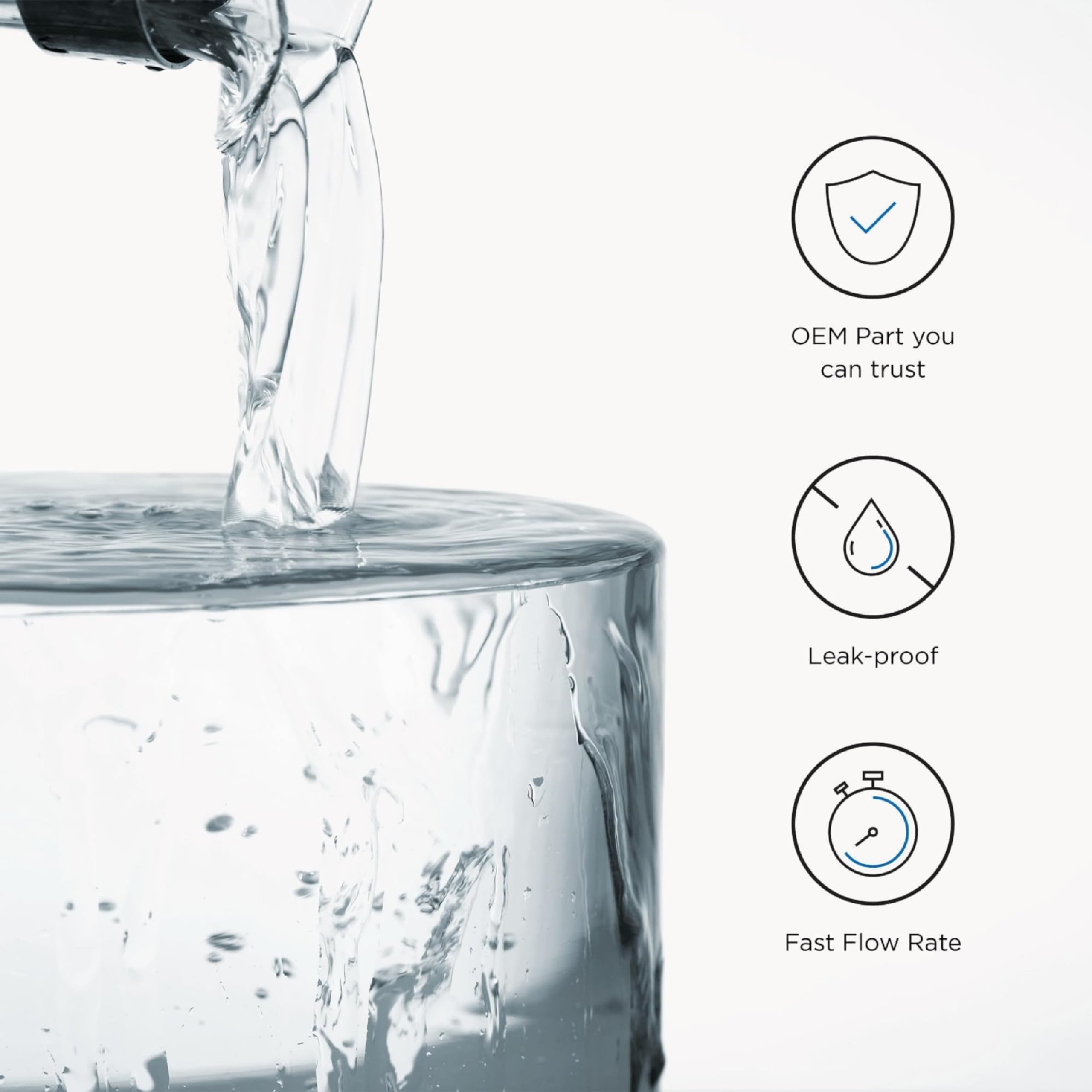 Fisher & Paykel 847201 Refrigerator Water Filter | Certified to Remove Chemicals and Contaminants from Water - Waters Filter Improves Quality and Taste - Pack of 1
