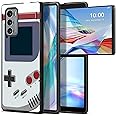 SROJDHFJB Game Console for LG Wing 5G 6.8" Phone Case, Slim Phone Case for LG Wing (2020), Hard PC Shookproof Wireless Charging Men/Women Cover for LG Wing 5G