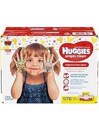 HUGGIES Simply Clean Fragrance-Free Baby Wipes Soft Pack, 576 Count