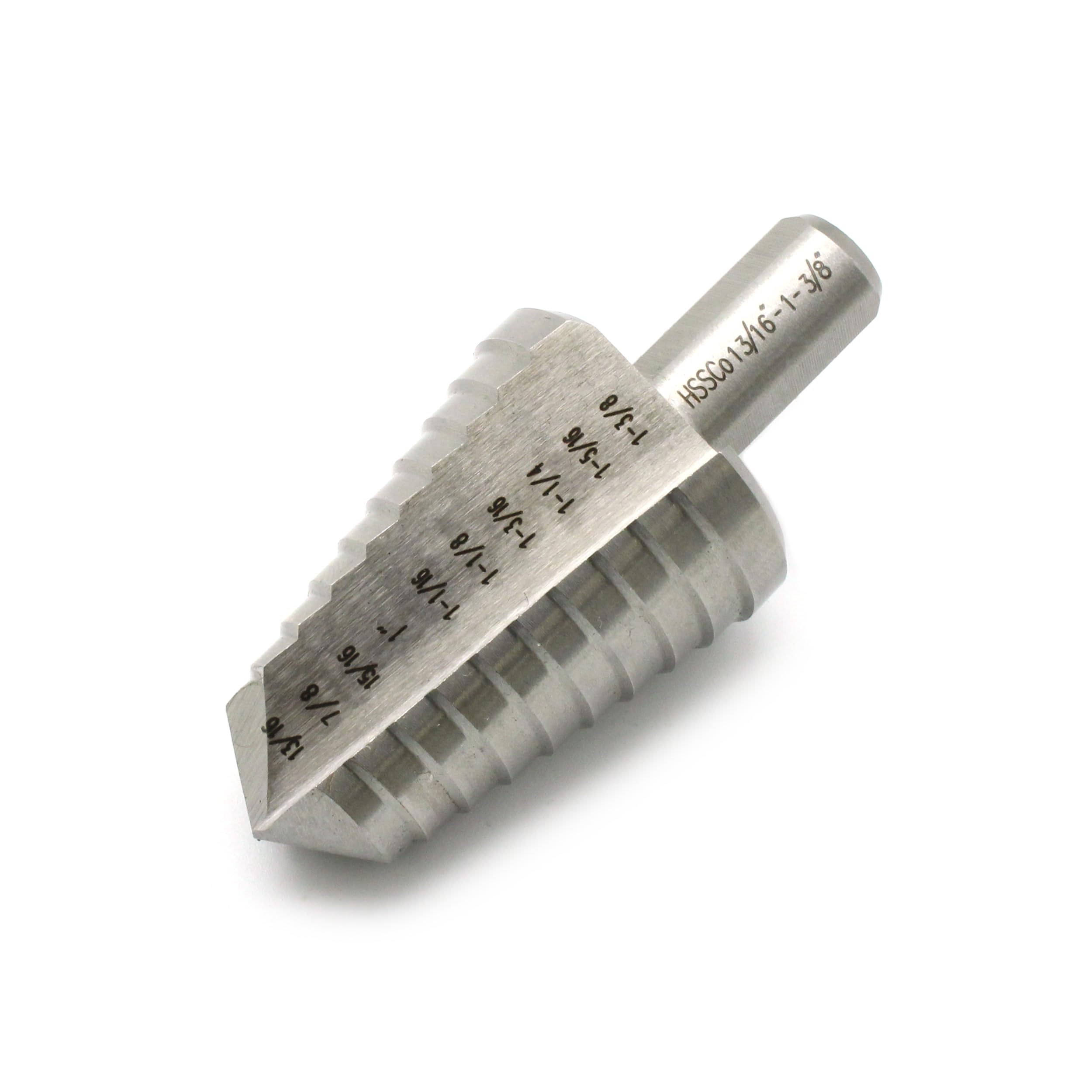 TEMO M35 Cobalt Double Flute Step Drill, 10 Size