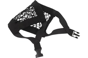 VOSAREA Mesh Drawstring Pickleball Bag Small Breathable Storage Pouch with Clip for Pickleball Essentials