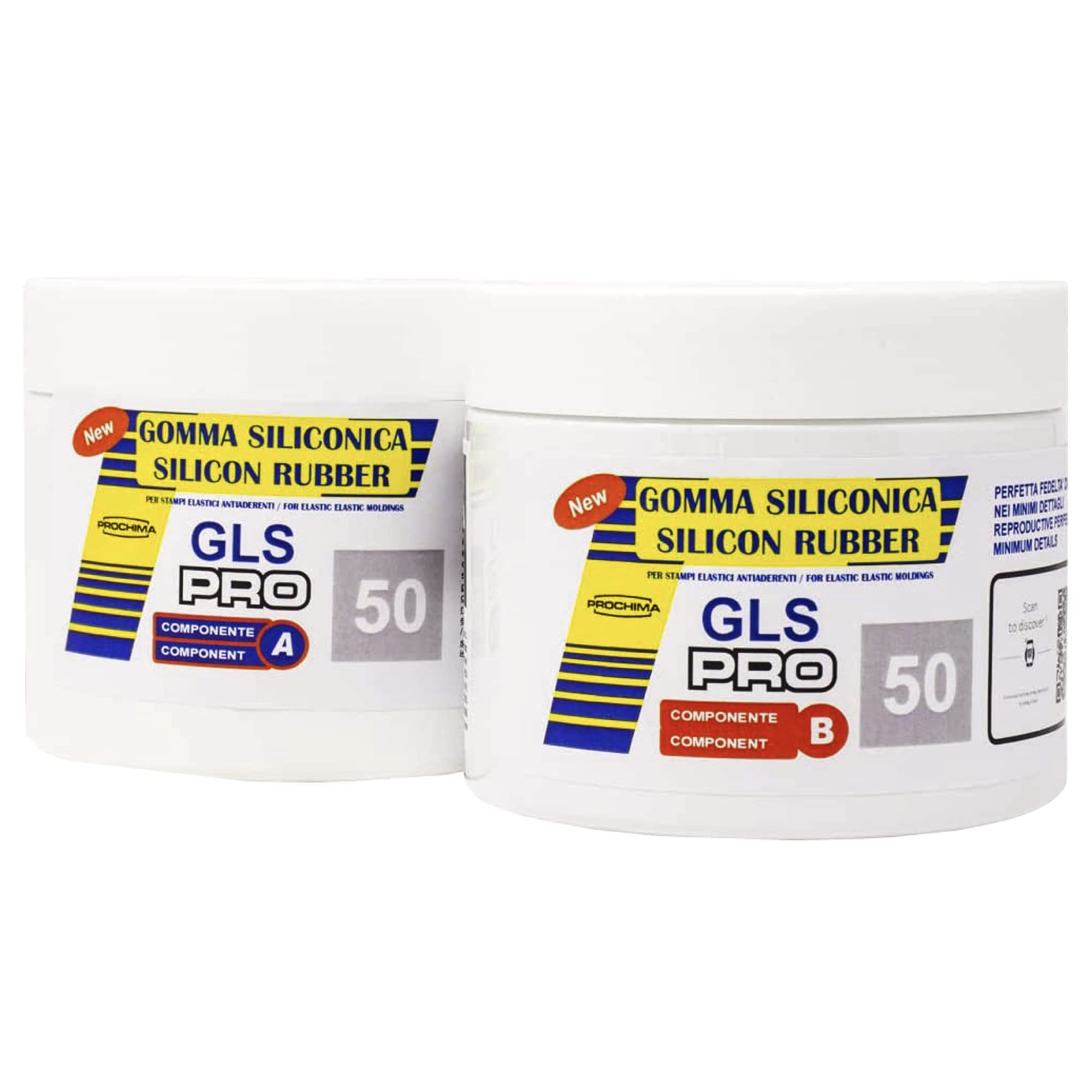 Prochima GS5501K1 Gls-Pro Platinum Liquid Silicone Rubber 50 A+B, Grey, 1 kg