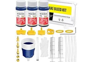 HYHJMISTY Brake Bleed Kit for MAGURA Hydraulic Disc Brakes, Bicycle Hydraulic Brake Bleed Kit with 180 ML Mineral Oil Brake Fluid