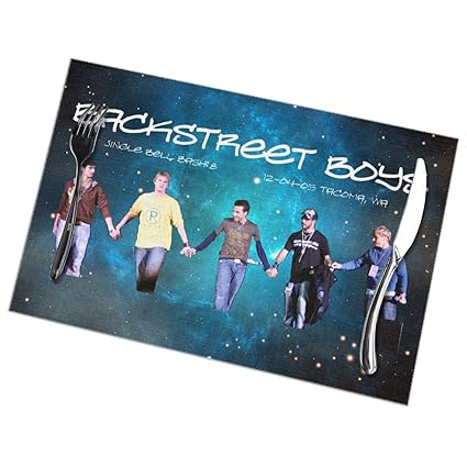 Amazon Com Teenagerghlovexc Placemats Set Of 6 Backstreet Boys