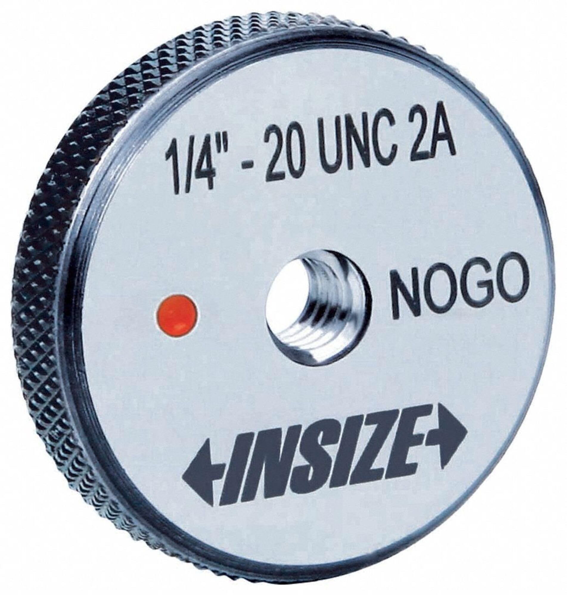 INSIZE 4121-7D2N American Standard Thread Ring Gage, NOGO, 2A, ANSI B1.2, 7/16-20 UNF
