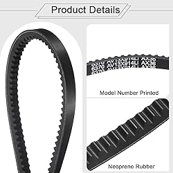 uxcell 4Pcs AX36 EPDM V-Belt, Raw Edge Cogged