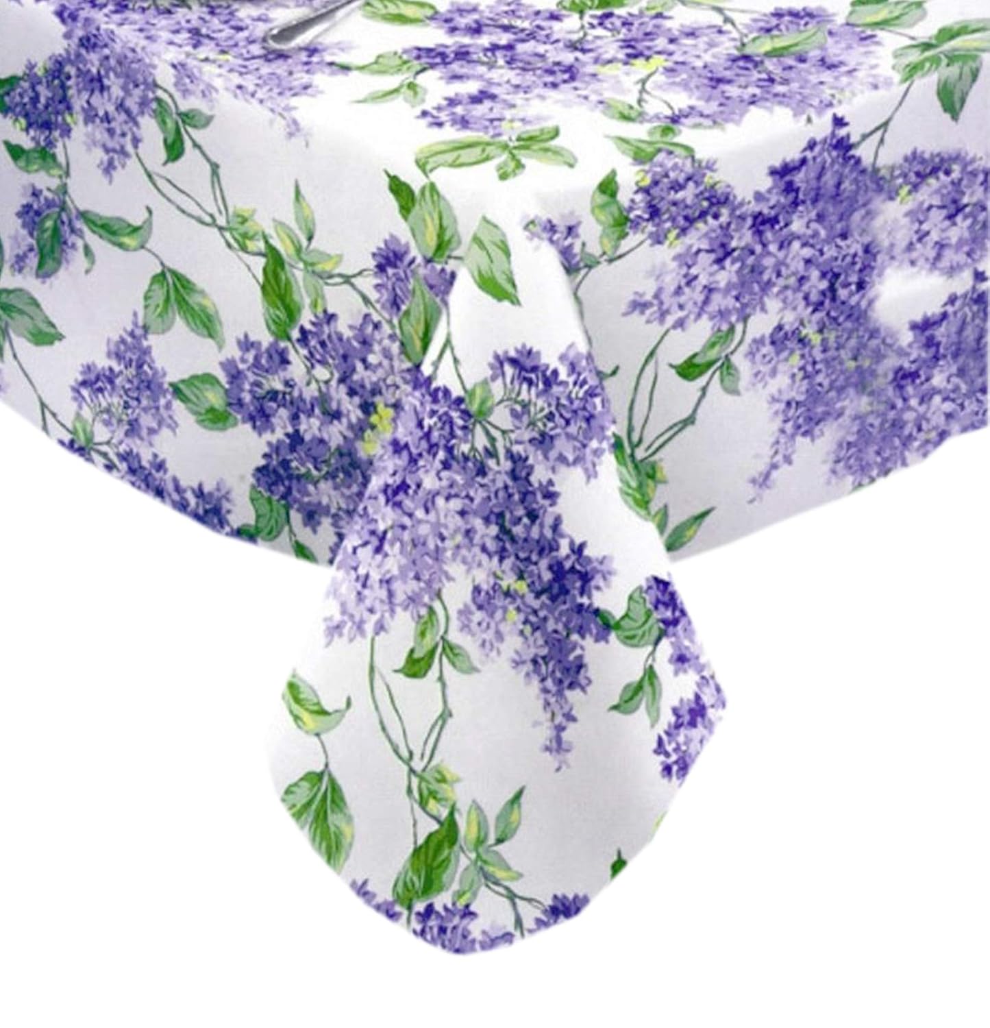 Lilac Fields Heavy 4 Gauge Vinyl Flannel Backed Tablecloth