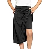 STRETCH IS COMFORT Girl's Knee to Midi Length Aline Skirt with Built-in Shorts or Leggings | Size 4-16