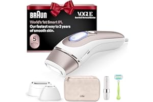 Braun Smart IPL, Vogue’s Best Hair Removal Device, Skin i·Expert Pro 7: at Home Laser Hair Removal, Permanent Visible Hair Reduction, Free App, Venus Razor, 2 Smart Head, Facial Trimmer, IPL7219