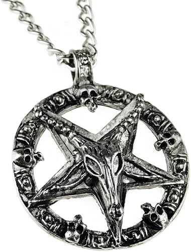 Amazon 金属ペンダントチェーンネックレス バフォメット 反転 五芒星 オカルト 山羊 悪魔 魔王 28インチ ネックレス 通販 Amazon 金属ペンダントチェーンネックレス バフォメット 反転 五芒星 オカルト 山羊 悪魔 魔王 28インチ ネックレス 通販