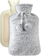 Vicloon 2L Hot Water Bottle with Soft Fluff Cover for Warmth & Comfort view 1