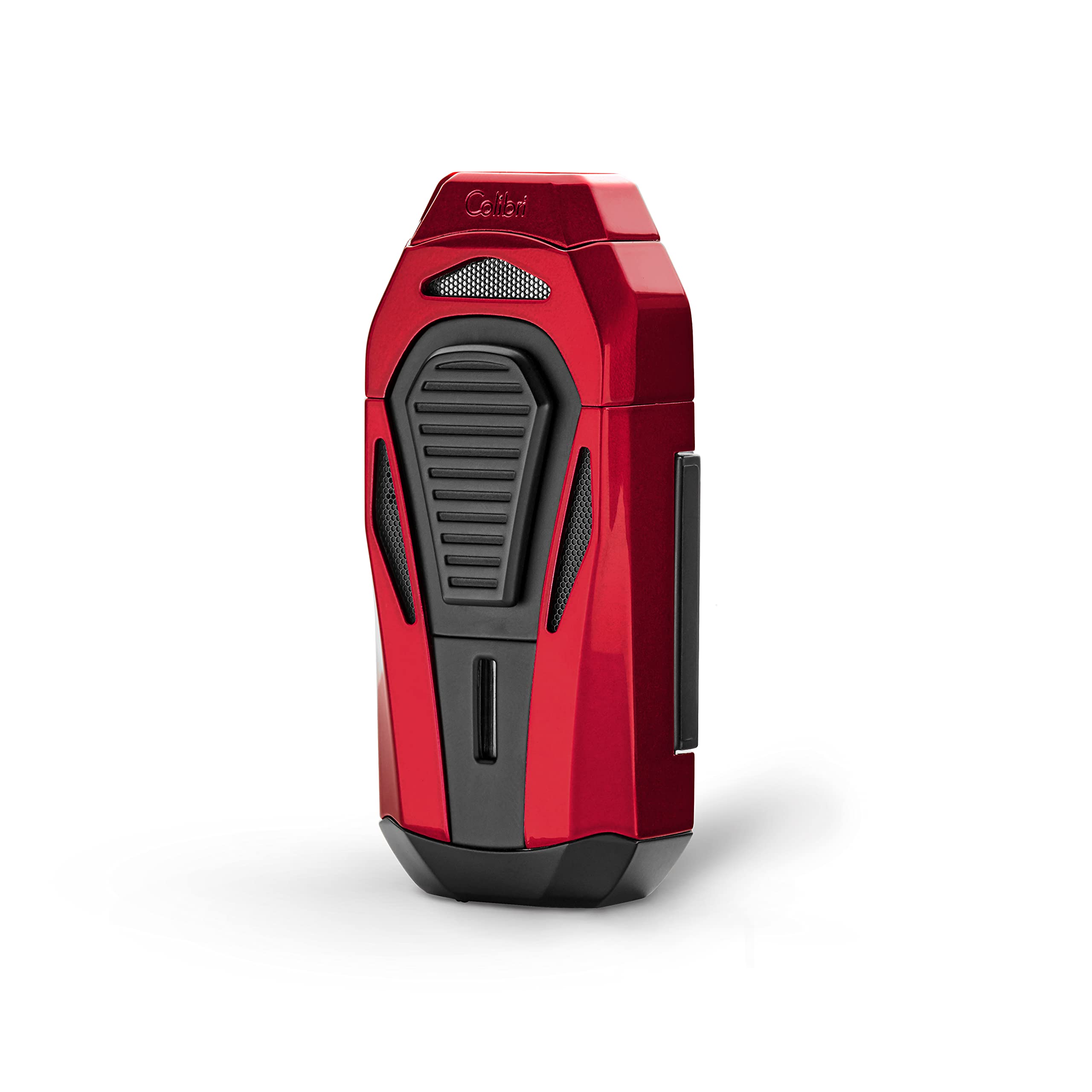 Colibri Boss Triple Jet Flame Lighter | integrated Cigar Cutter | lighter for smoking cigars | Wind Resistant | Works With Butane (Not Included) | Nice Elegant Gift Box | Two Year Warranty