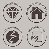 Rust-Oleum 400ml Stone Spray Paint Mineral Brown Faux Stone Finish Interior view 2