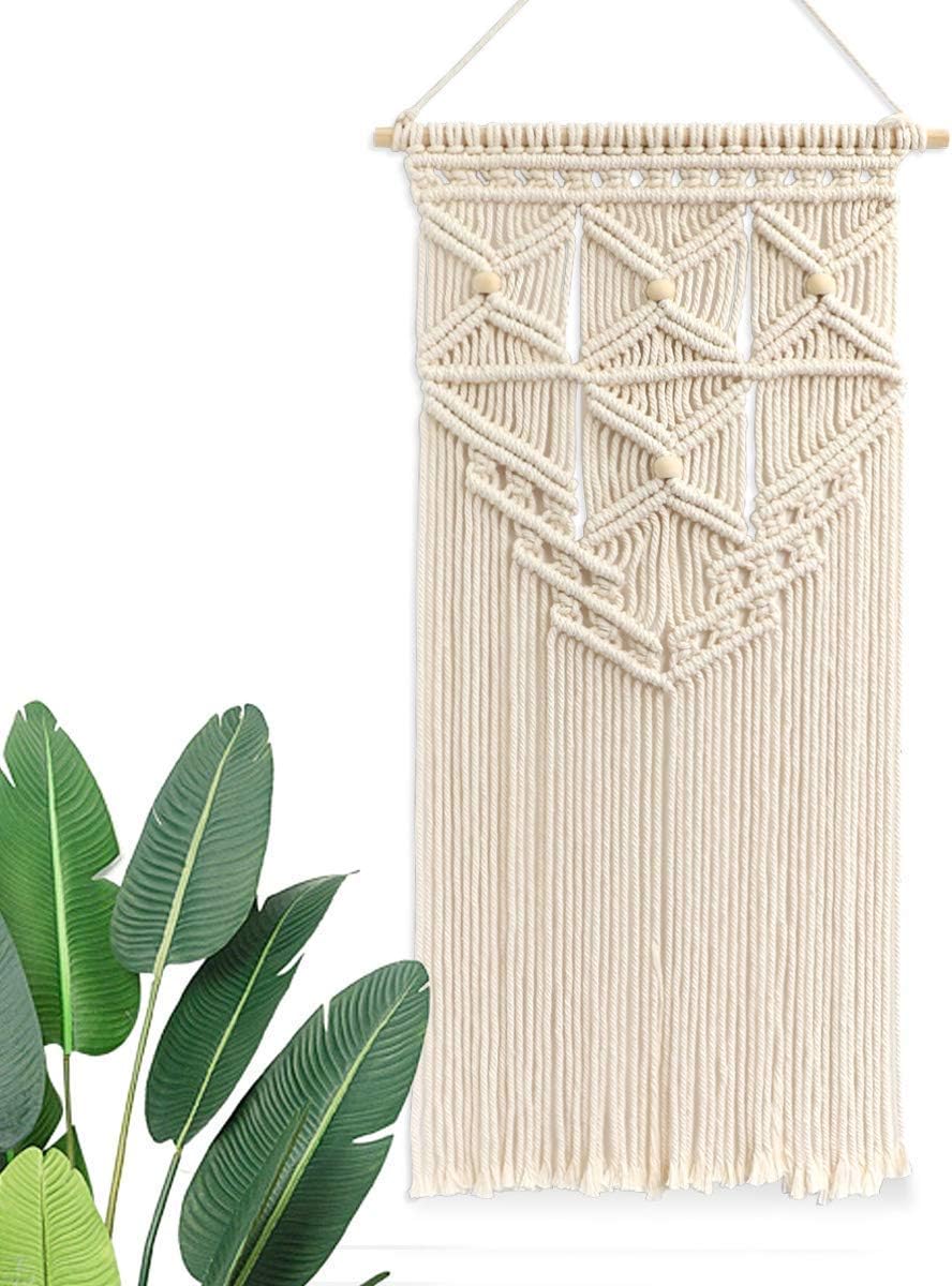 Lsmaa Macrame Woven Wall Hangings Boho Macrame Wall Art Handmade Woven Wall Tapestries Wall Decoration For Living Room Bedroom Home Dorm (B) (Color : -)