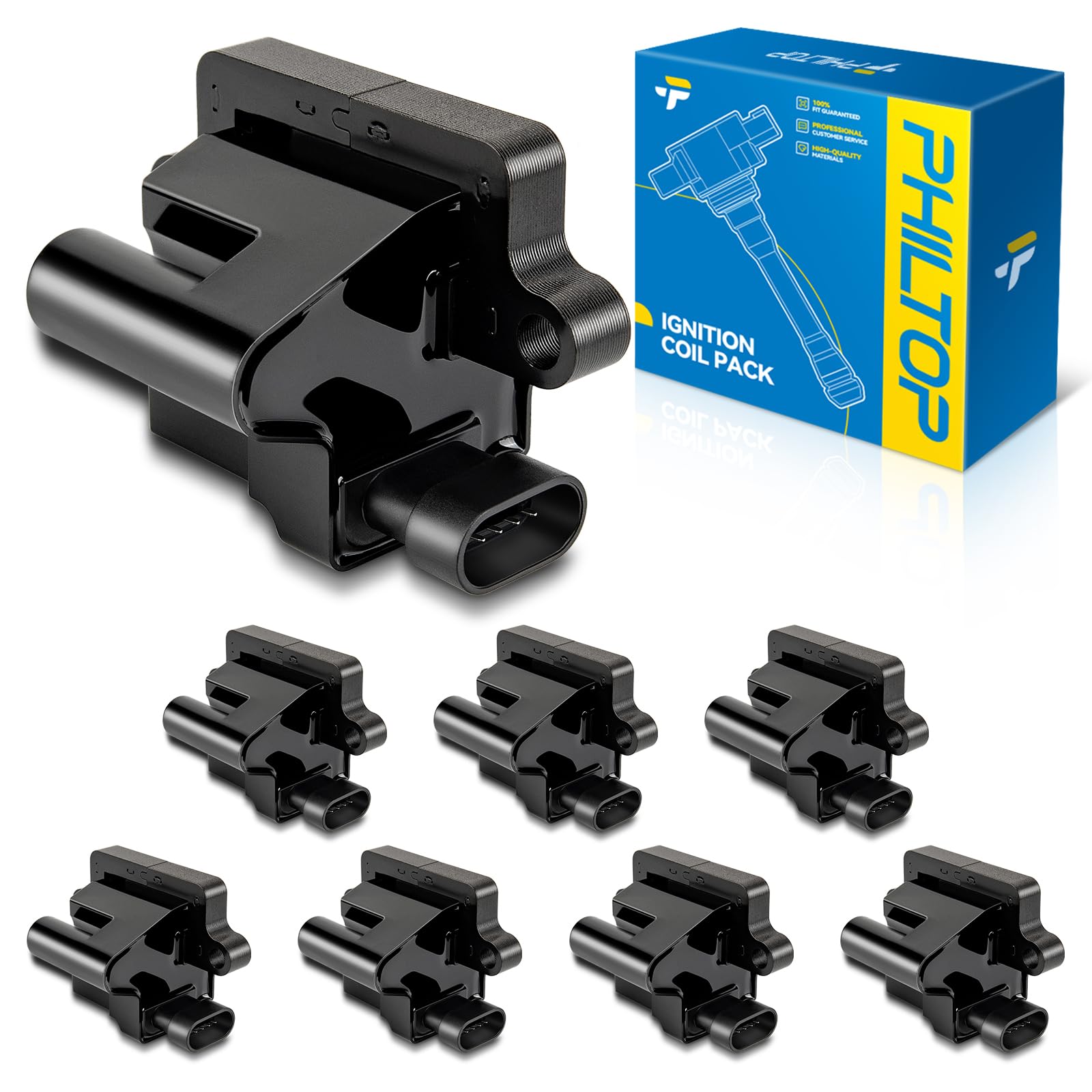 PHILTOP UF271 Ignition Coil 8 Packs Fit for