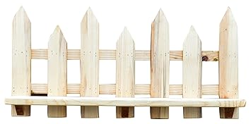 EDENSTUDIO Sleek Picket Fence Wall Rack Planter (Pack of 2)