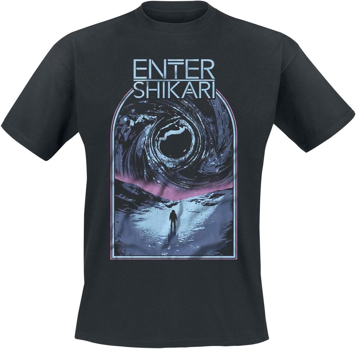 Sky Break Men T-Shirt Black, Regular