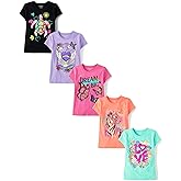 The Children's Place Girls' Trends Icons Short Sleeve Graphic T-shirts (5-Pack)