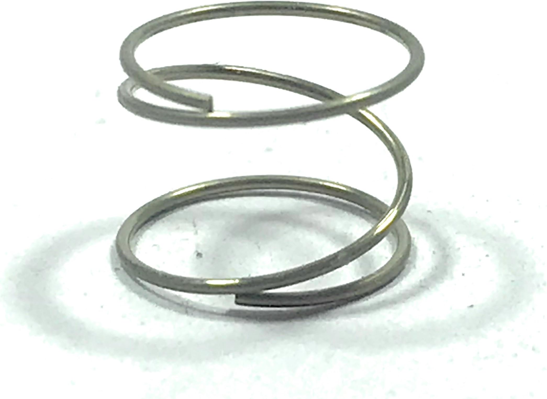 Wire Dia0.4mm Outer Dia 7.6mm,Free Length 6mm,Total Turns 3，Active Turns 1，Stainless Steel 304 Helical Compression Spring,Pack OF10