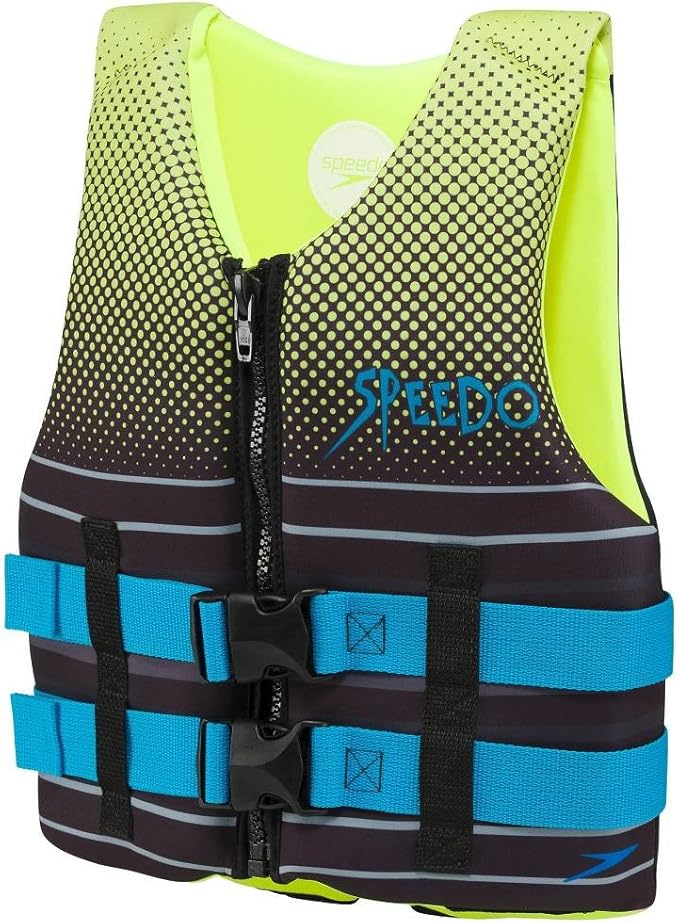 Speedo Youth Life Vest Green Black Blue 5090lbs. Sports