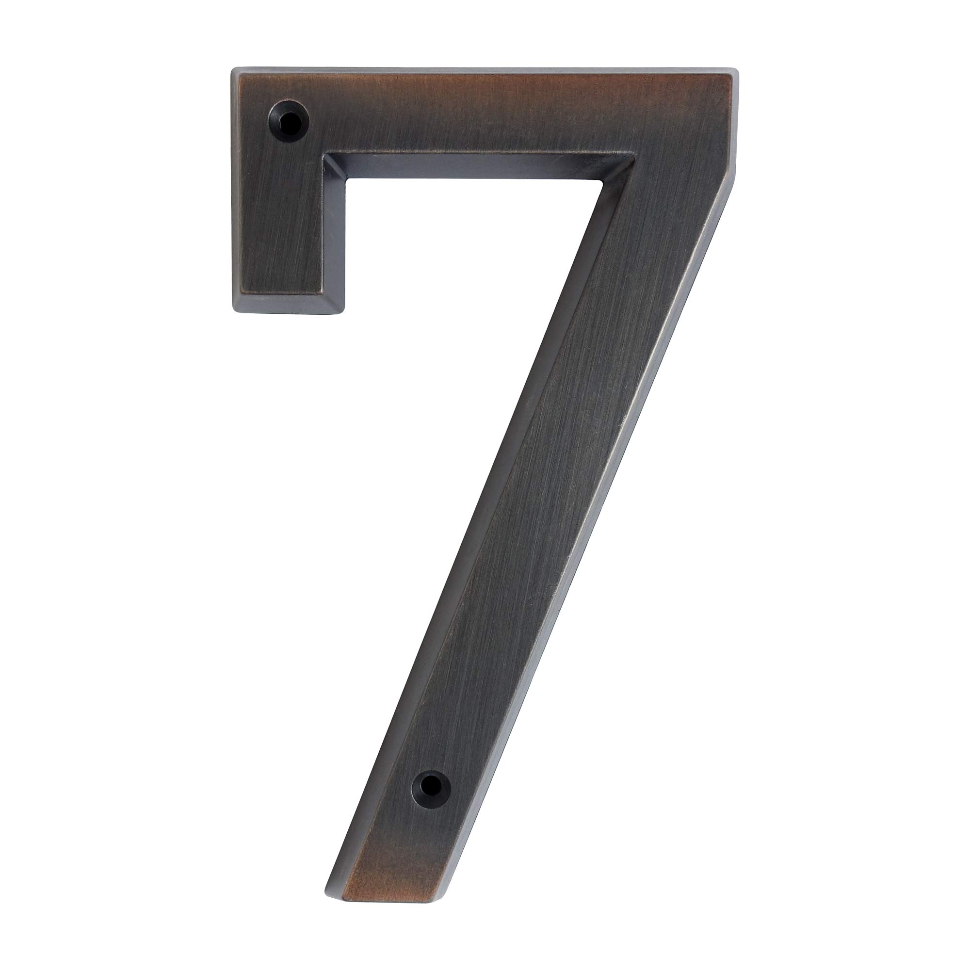 HASWARE House Number Sign 6 Inch (15 cm) Vintage Style Aged Bronze Finish Door Numbers Signage Plaque Street Home Address Numerals,Zinc Alloy[Number 7]