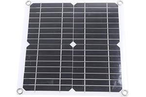 RASTKY 12V Monocrystalline Silicon Solar Panel Charging Panel for Emergency Power Needs, Portable Solar Charger for Phone Cam