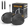2 Pack 700 x 28-32C Road Bike Tubes FV48mm Presta Valve, Bicycle Tube Compatible with 700 x 28C/29C/30C/31C/32C Bike Tire, Butyl Rubber Inner Tube with 2 Tire Levers for Road Bike…