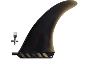 saruSURF 8" US Box Center fin Safety Flex Soft Replacement for Longboard SUP Stand up Paddleboard River Surf Whitewater airSUP AIR7