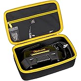 Aproca Tire Inflator Case Compatible with AstroAI Portable Air Compressor Tire Air Pump and Accessories-Black with Yellow zipper (Case Only)