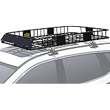 Leader Accessories Roof Rack Cargo Basket with 150LB Capacity Car Top Luggage Carrier 64"x 39"x 6" Fit for SUV Truck Cars