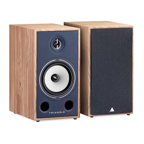 Triangle Borea BR03 Hi-Fi Bookshelf Speakers Light Oak Blue