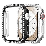 Cuteey 2 Pack Bling Case with Tempered Glass Screen