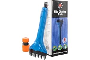 CANADIAN SPA CO. Pool Cleaning Brush, Pool Brush with Removable Brush Head and Hose Connection, Filter Cleaner Hot Tub