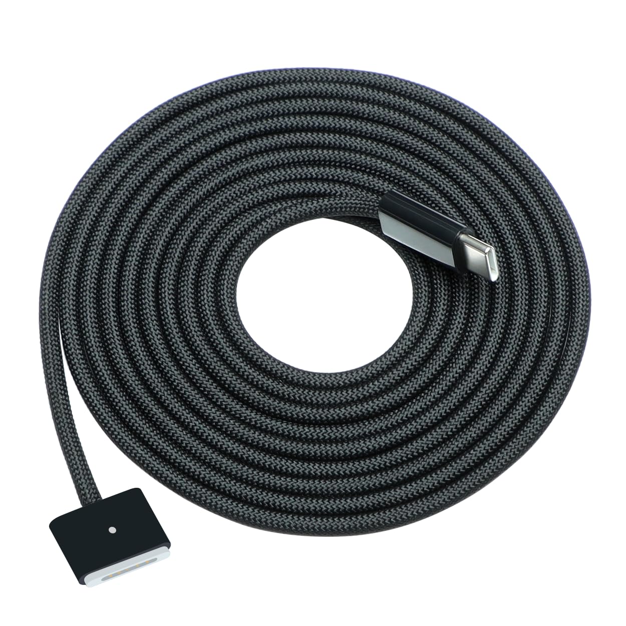 Photo 1 of DERLULU USB-C to Magnetic 3 Fast Charging Cable (2 m/6.6 ft), Compatible with MacBook Air (15''/13'' M4 2025, M3 2024, 15'' M2 2023, 13" M2 2022), MacBook Pro (16"/14" 2024/2023/2021), Black